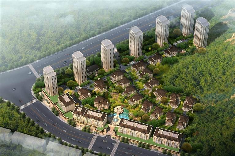 蓝城恒伟江南山庄实景图