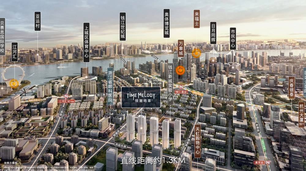 钱潮鸣翠云筑-怎样的城市封面作品才能成为-滨江钱潮鸣翠云筑