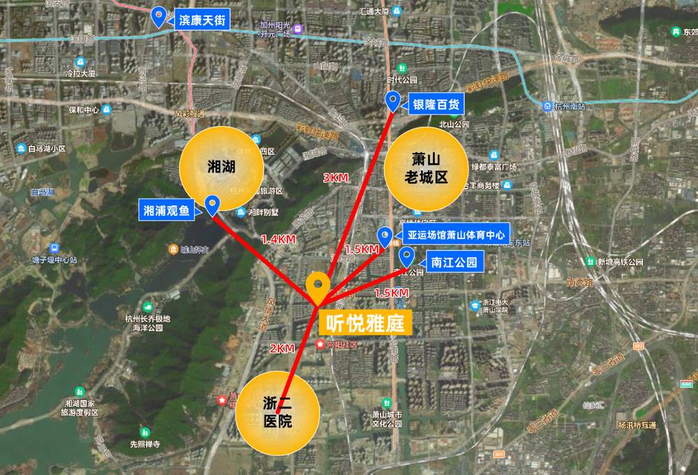 滨江听悦雅庭区位 滨江听悦雅庭区位